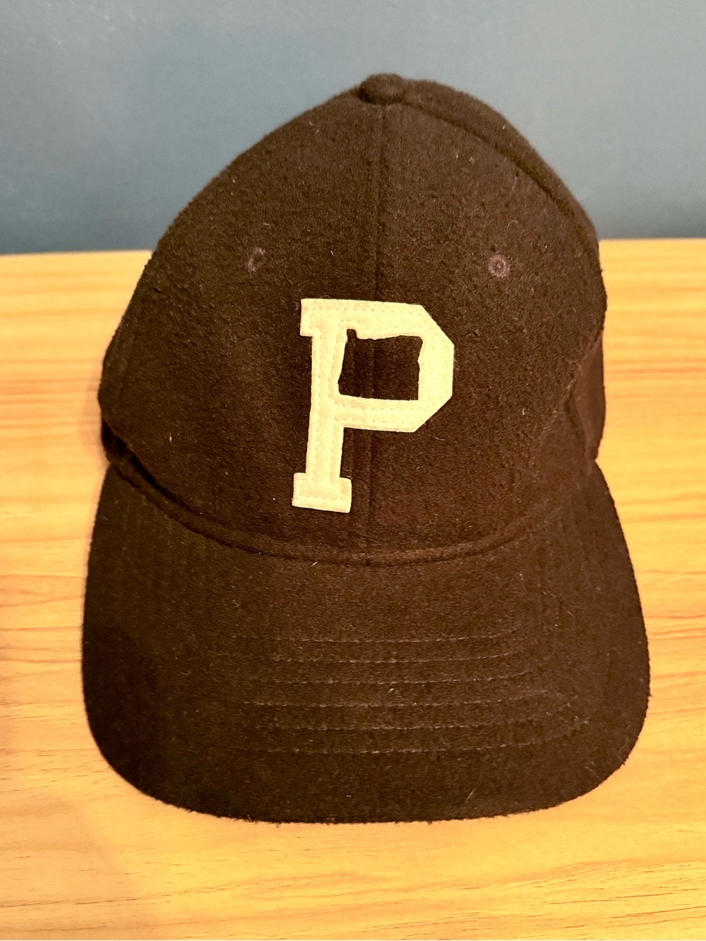 Portland Gear Black ‘P’ Wool Blend Baseball Cap Oregon Adjustable Hat unisex